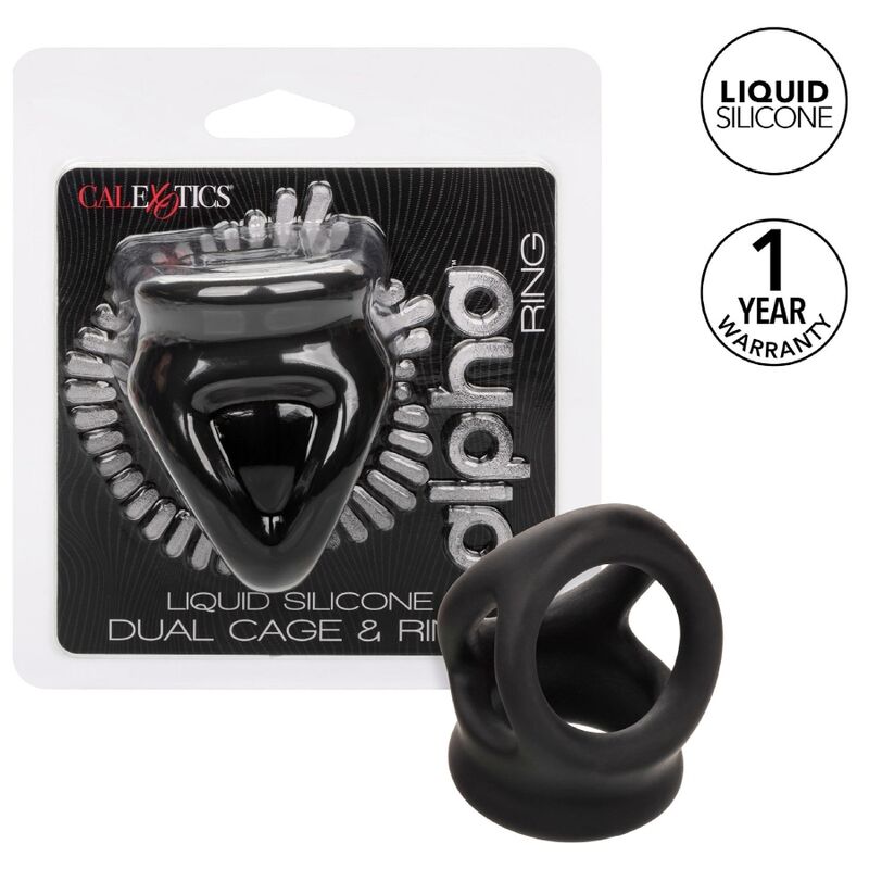 Calexotics Alpha Dual Cage Ring Black | Niks.fi verkkokauppa