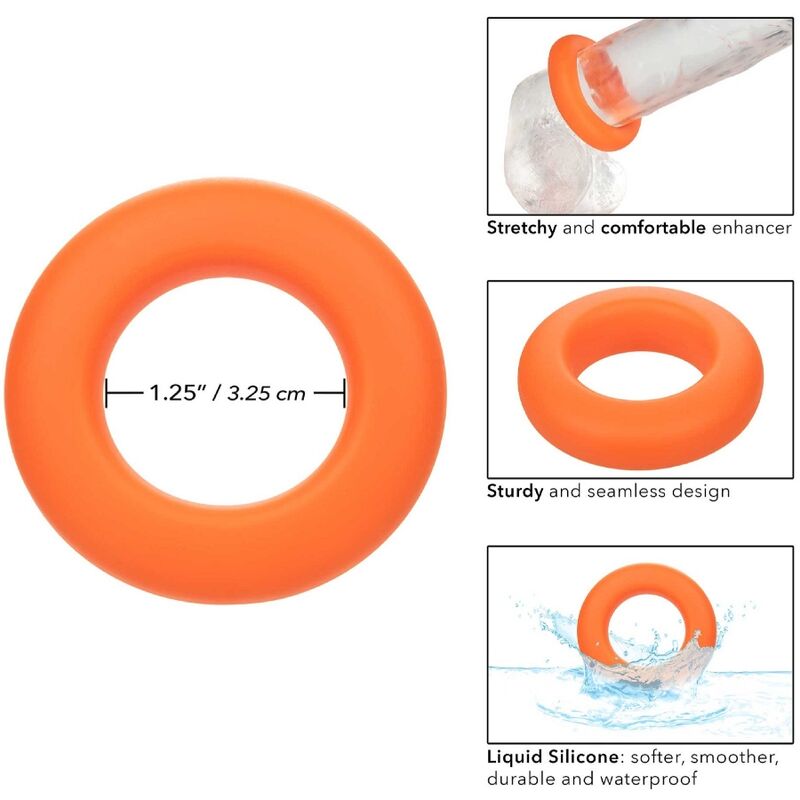 Calexotics Alpha Prolong Large Ring Orange | Niks.fi verkkokauppa