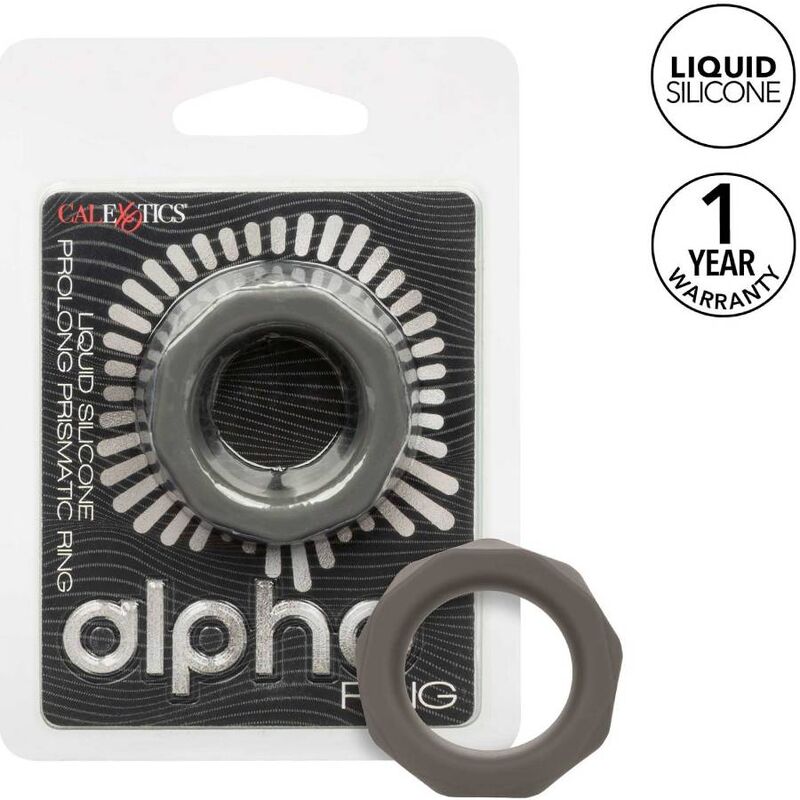 Calexotics Alpha Prolong Prismatic Ring Grey | Niks.fi verkkokauppa