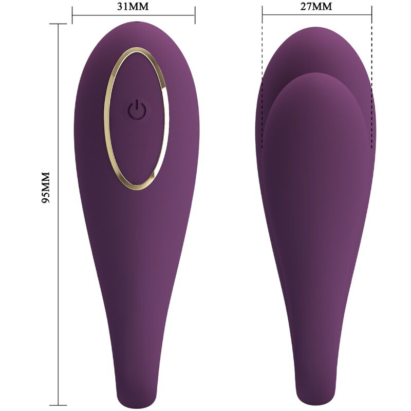 Pretty Love August Remote Global Double Pleasure Vibrator | Niks.fi verkkokauppa