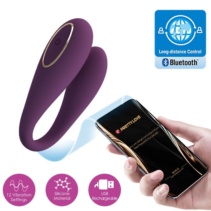 Pretty Love August Remote Global Double Pleasure Vibrator | Niks.fi verkkokauppa
