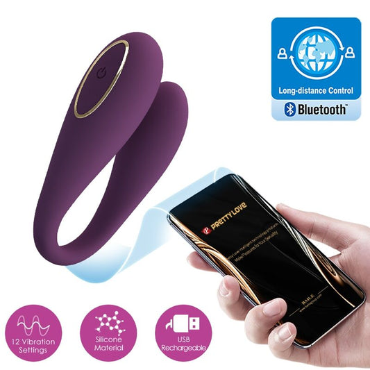 Pretty Love August Remote Global Double Pleasure Vibrator | Niks.fi verkkokauppa