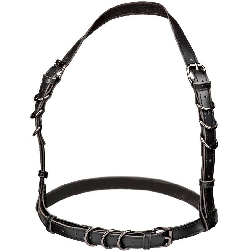 Calexotics Euphoria Plus Size Halter Buckle Harness Black | Niks.fi verkkokauppa