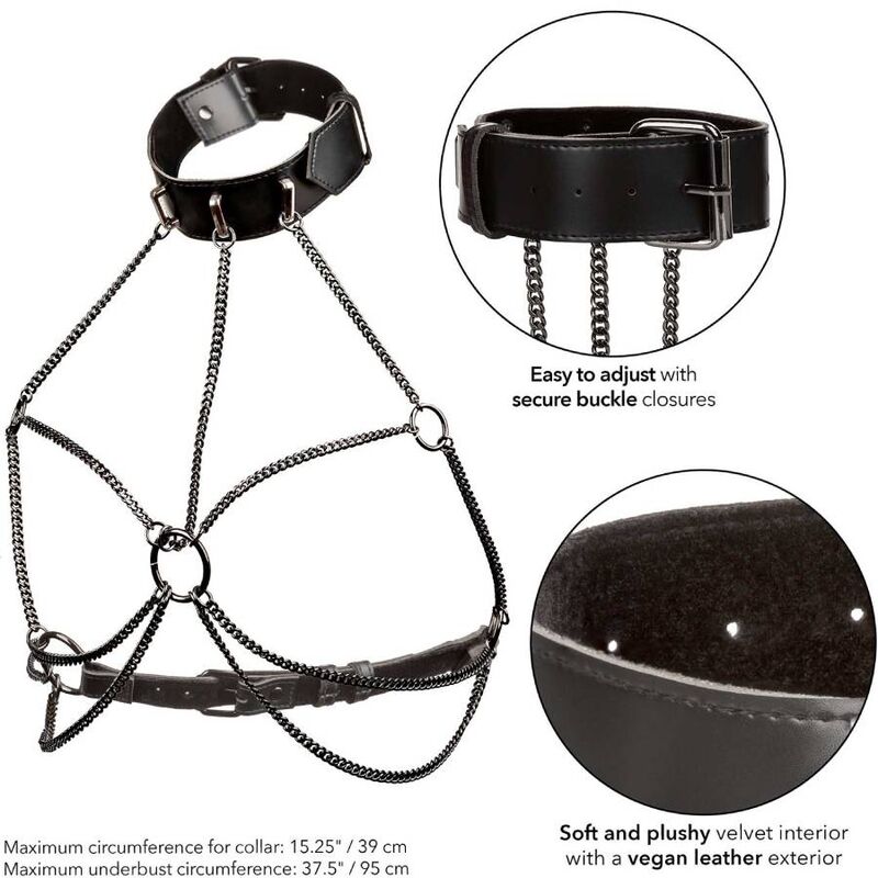 Calexotics Euphoria Multi Chain Collar Harness | Niks.fi verkkokauppa