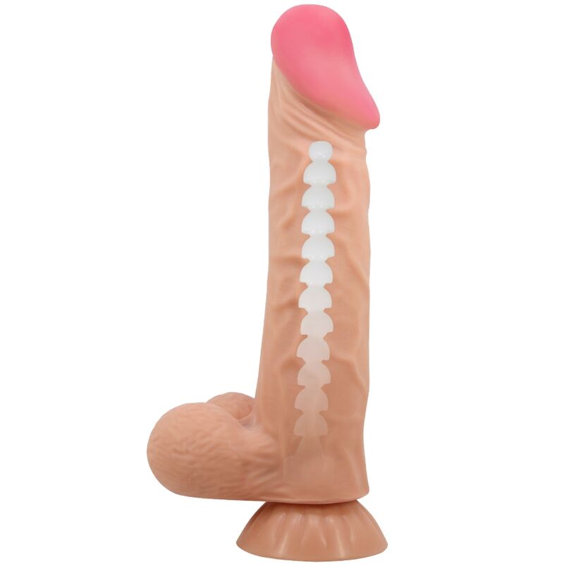 Pretty Love Sliding Skin Series Realistic Dildo With Sliding Skin Suction Cup 24 Cm | Niks.fi verkkokauppa