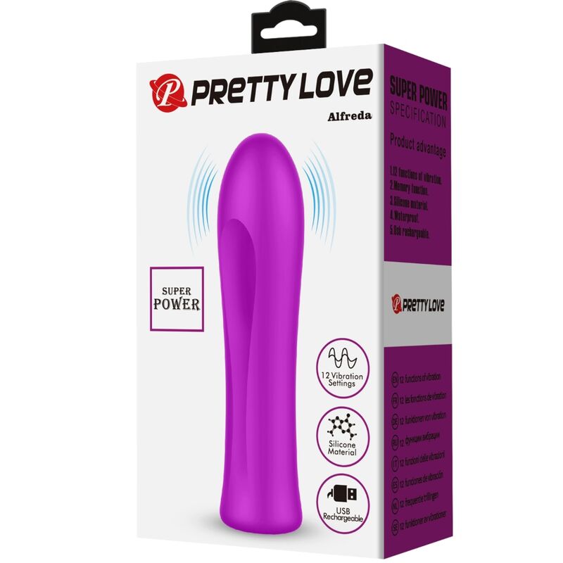 Pretty Love Alfreda Super Power Vibrator Violet | Niks.fi verkkokauppa