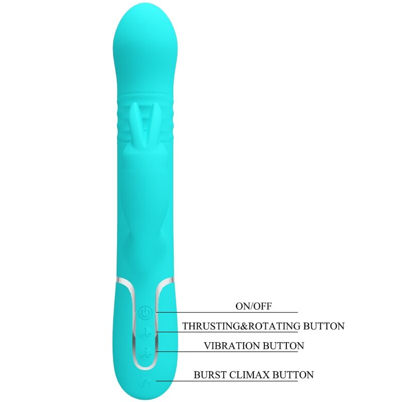 Coale Rabbit Vibraattori Green | Niks.fi verkkokauppa