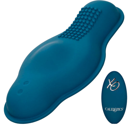 Calexotics Rider Massager Double Motor Remote Control Blue | Niks.fi verkkokauppa