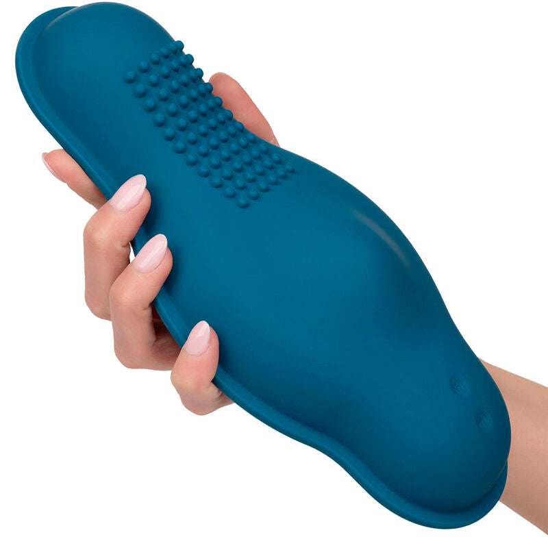 Calexotics Rider Massager Double Motor Remote Control Blue | Niks.fi verkkokauppa