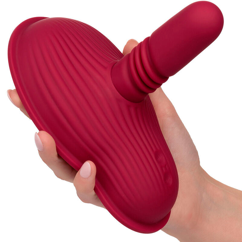 Calexotics Rider Massager Double Motor Remote Control Red | Niks.fi verkkokauppa