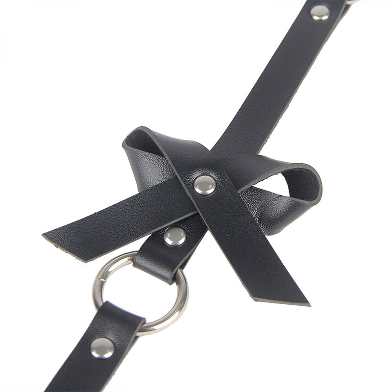 Subblime Leather Chainleg Harness Black One Size | Niks.fi verkkokauppa