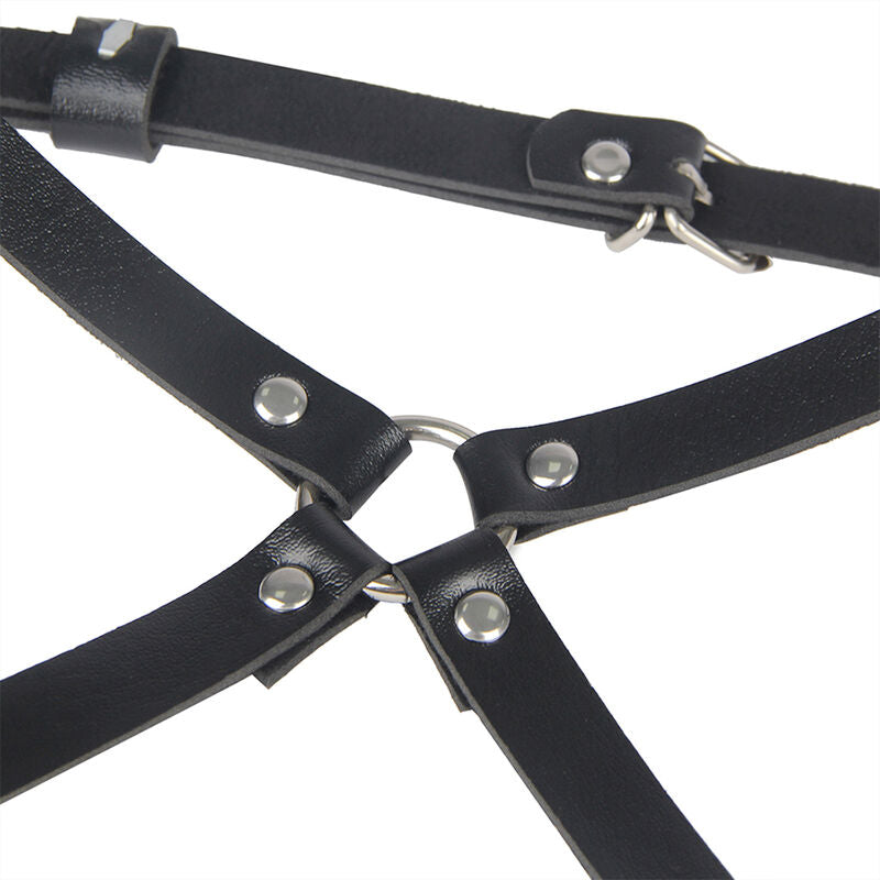 Subblime Leather Waist And Leg Harness Black One Size | Niks.fi verkkokauppa