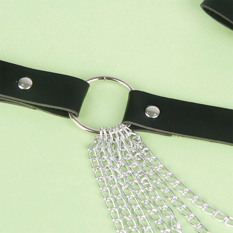 Subblime Leather Chainbelt Black One Size | Niks.fi verkkokauppa