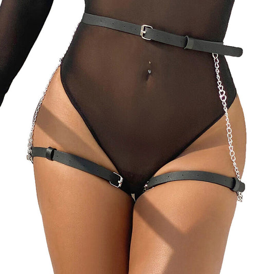 Subblime Leather Belt Harness Black One Size | Niks.fi verkkokauppa