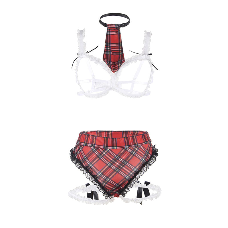 Subblime Sexy Schoolgirl Costume With Bra L/Xl | Niks.fi verkkokauppa