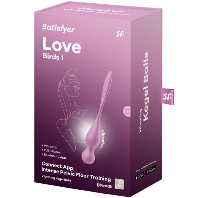 Satisfyerlove Birds Vibrating Kegel Balls Pink | Niks.fi verkkokauppa