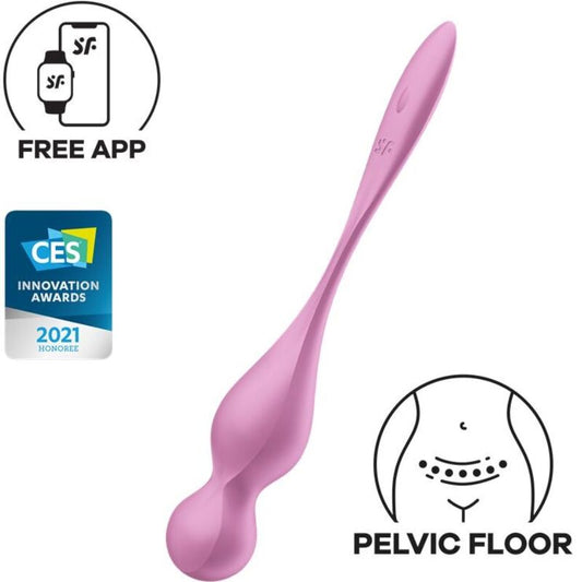 Satisfyerlove Birds Vibrating Kegel Balls Pink | Niks.fi verkkokauppa
