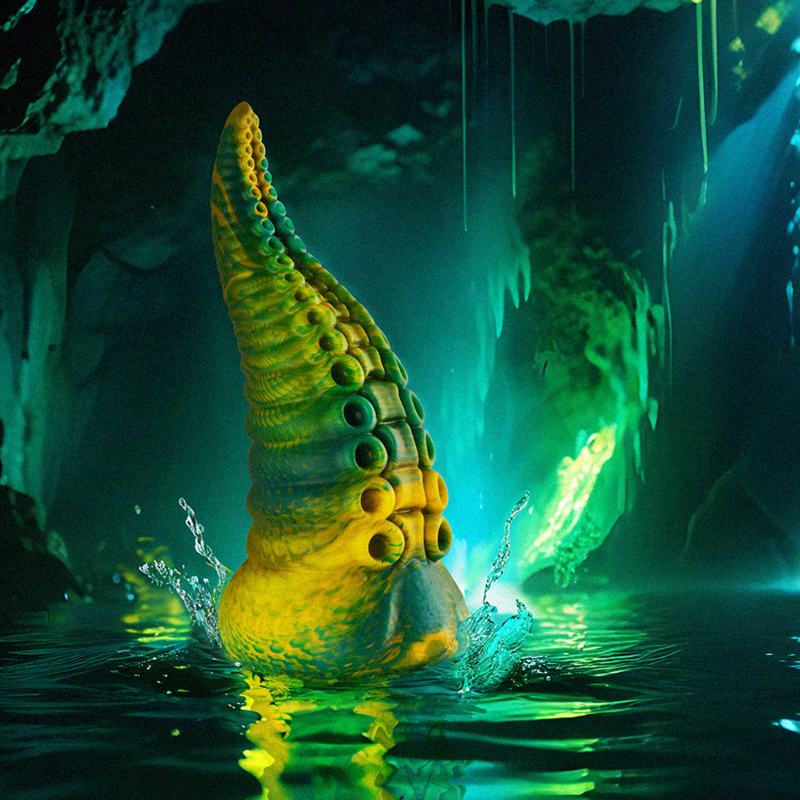 Epic Cetus Green Tentacle Dildo Large Size | Niks.fi verkkokauppa