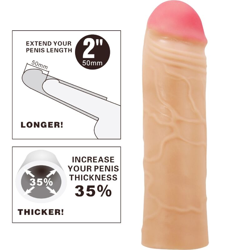 Pretty Lovechane Penis Extender Cover Flesh | Niks.fi verkkokauppa