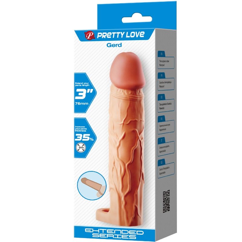 Pretty Lovegerd Penis Extender Cover Flesh | Niks.fi verkkokauppa