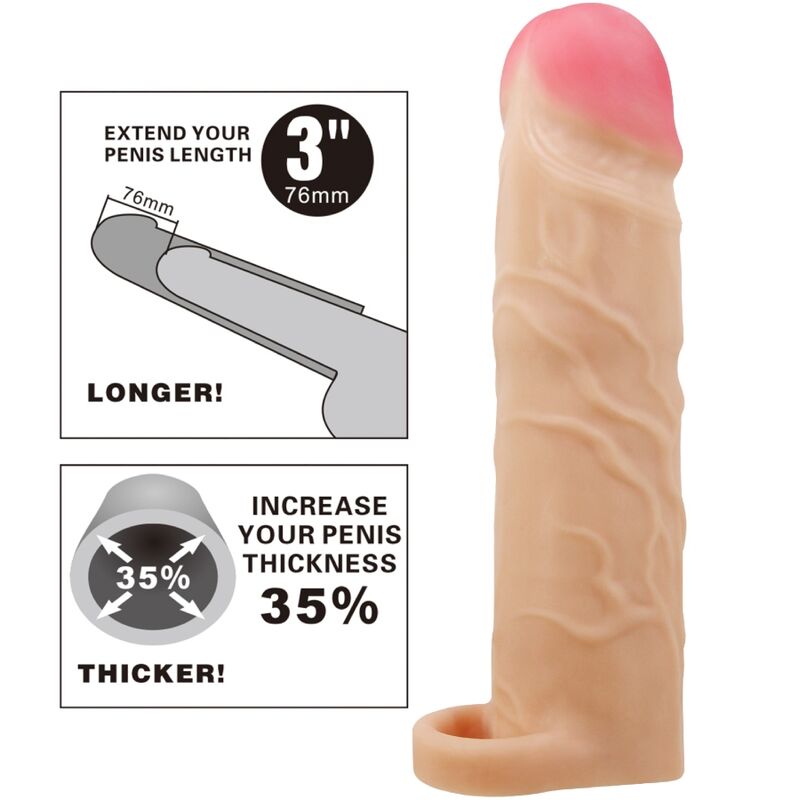 Pretty Lovegerd Penis Extender Cover Flesh | Niks.fi verkkokauppa