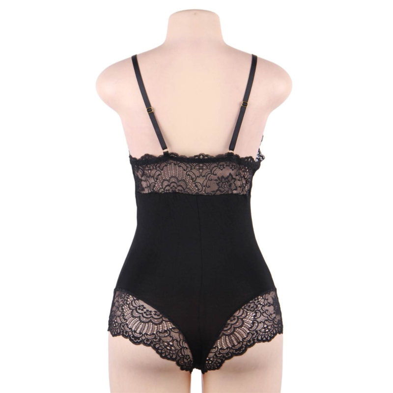 Subblimeblack Floral Lace Detail Teddy L/Xl | Niks.fi verkkokauppa