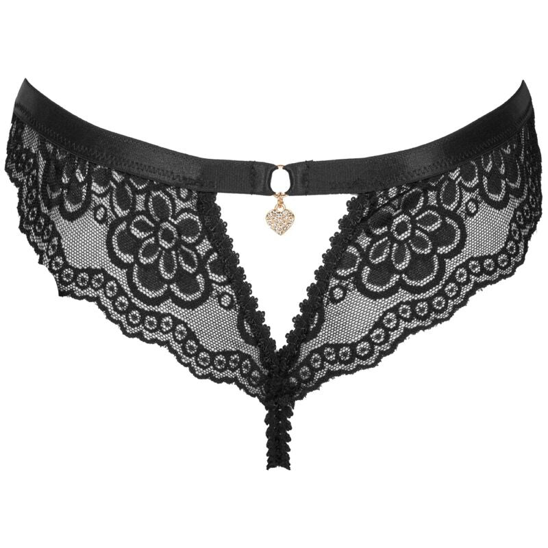 Livco Corsetti Fashionoksurin Panty Crotchless Black | Niks.fi verkkokauppa