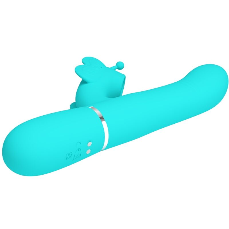 Pretty Lovemultifunction Rabbit Vibrator 4 In 1 Butterfly Aqua Green | Niks.fi verkkokauppa