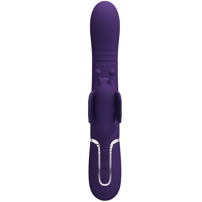 Pretty Lovemultifunction Rabbit Vibrator 4 In 1 Butterfly Purple | Niks.fi verkkokauppa