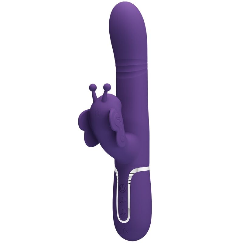 Pretty Lovemultifunction Rabbit Vibrator 4 In 1 Butterfly Purple | Niks.fi verkkokauppa