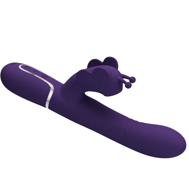 Pretty Lovemultifunction Rabbit Vibrator 4 In 1 Butterfly Purple | Niks.fi verkkokauppa