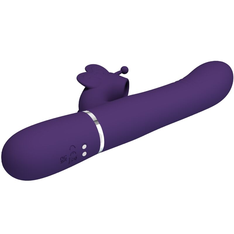 Pretty Lovemultifunction Rabbit Vibrator 4 In 1 Butterfly Purple | Niks.fi verkkokauppa