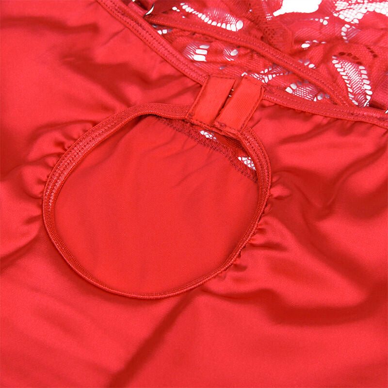 Subblimesatin Babydoll With Lace Red S/M | Niks.fi verkkokauppa