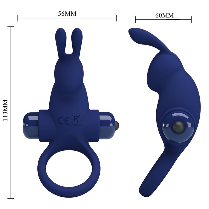 Pretty Lovejiro Rabbit Ring With Vibration Blue | Niks.fi verkkokauppa