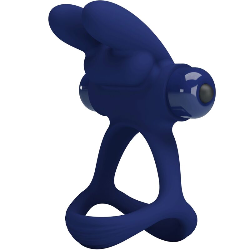 Pretty Lovefrancisco Double Vibrating Ring Rabbit Blue | Niks.fi verkkokauppa