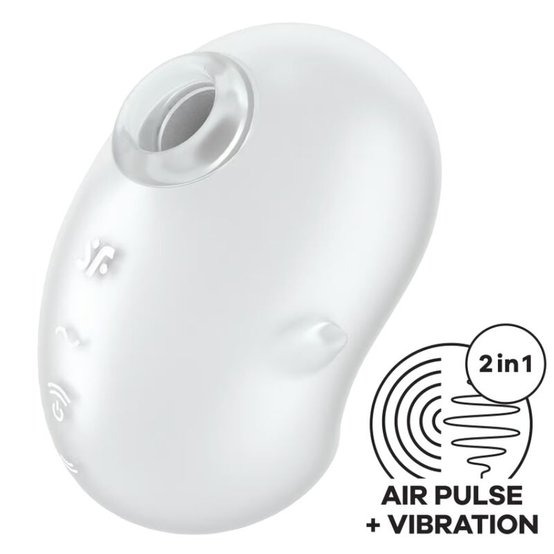 Satisfyercutie Ghost Lay-On Vibrator White | Niks.fi verkkokauppa
