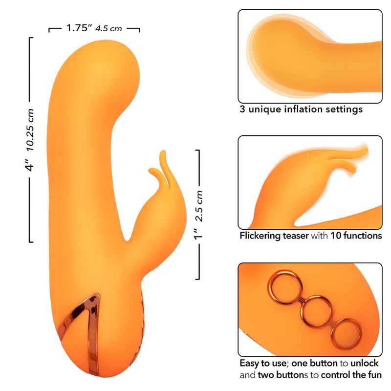 Montecito Muse Vibrator Rabbit Orange By California Dreaming | Niks.fi verkkokauppa