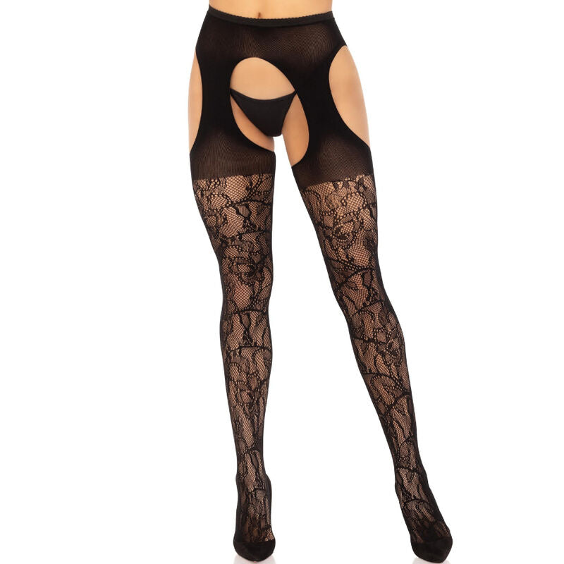 Leg Avenuelace Garter Stockings Black | Niks.fi verkkokauppa