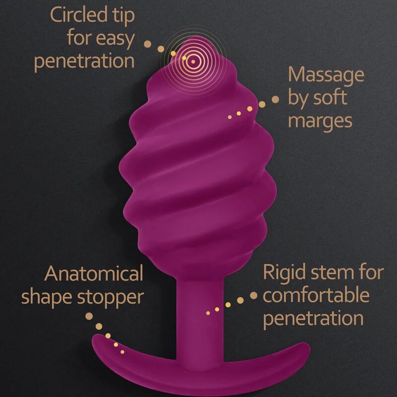 Gplug Twist 2 Purple Anal Plug | Niks.fi verkkokauppa