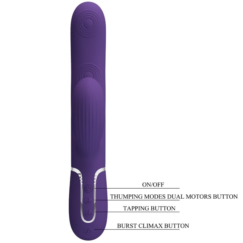 Pretty Loveperlita G-Spot Vibrator 3 In 1 Multifunction Purple | Niks.fi verkkokauppa