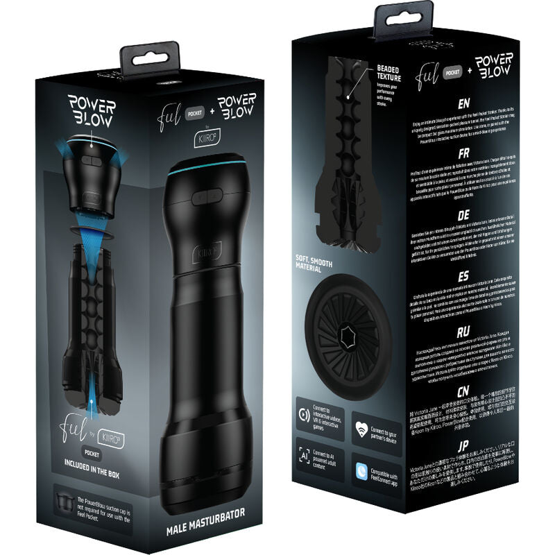 Feel Pocket Male Masturbator + Power Blow | Niks.fi verkkokauppa
