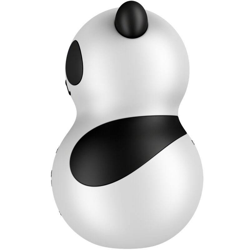 Satisfyerpocket Panda Stimulator & Vibrator Black And White | Niks.fi verkkokauppa