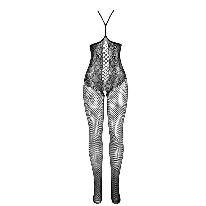 Subblime951849 Open Cup Fishnet Bodystocking And Halter Neck Black One Size | Niks.fi verkkokauppa