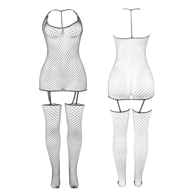 Subblime951955 Shiny Fishnet Bodystocking One Size | Niks.fi verkkokauppa