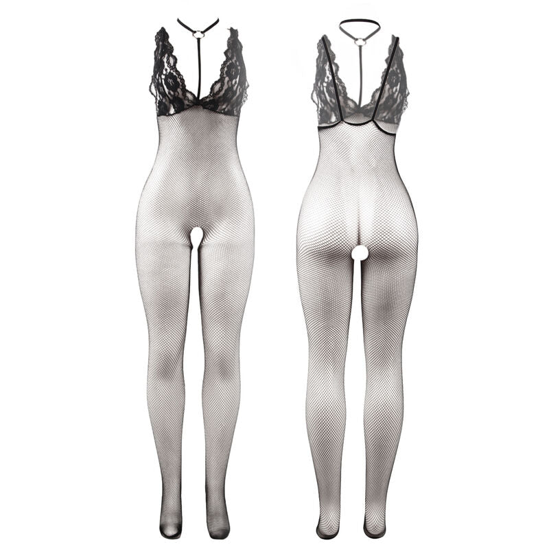 Subblime951993 Black Transparent Fishnet Crotchless Bodystocking One Size | Niks.fi verkkokauppa