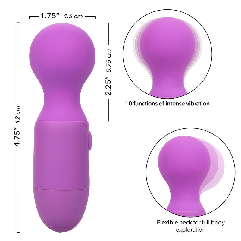 First Time Rechargeable Massager 10 Vibrations Purple | Niks.fi verkkokauppa