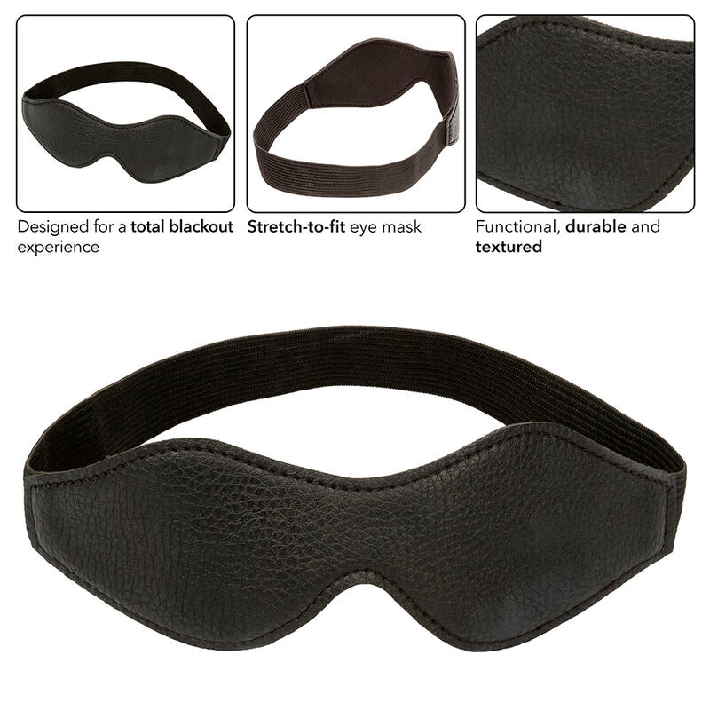 Nocturnal Eye Mask Pvc Leather Black | Niks.fi verkkokauppa