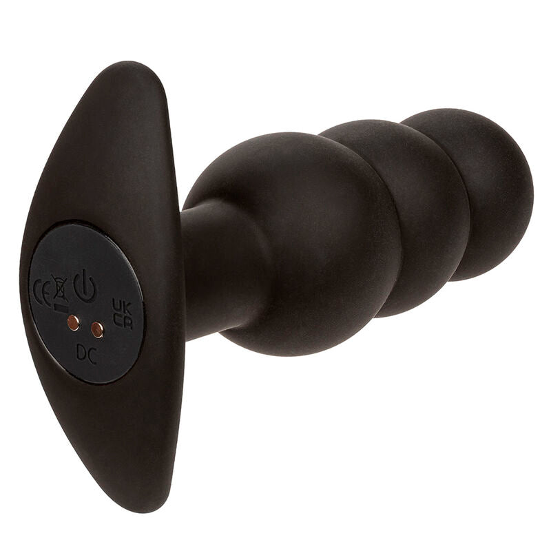 Rock Bottom Beaded Anal Plug 10 Vibrations Silicone Black | Niks.fi verkkokauppa
