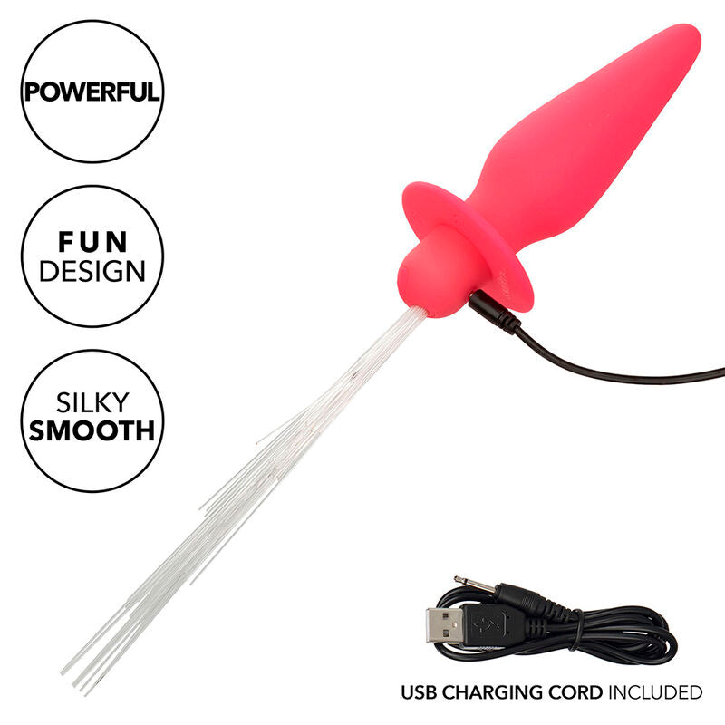 Southern Lights Light Up Anal Plug 10 Vibrations Silicone Pink | Niks.fi verkkokauppa