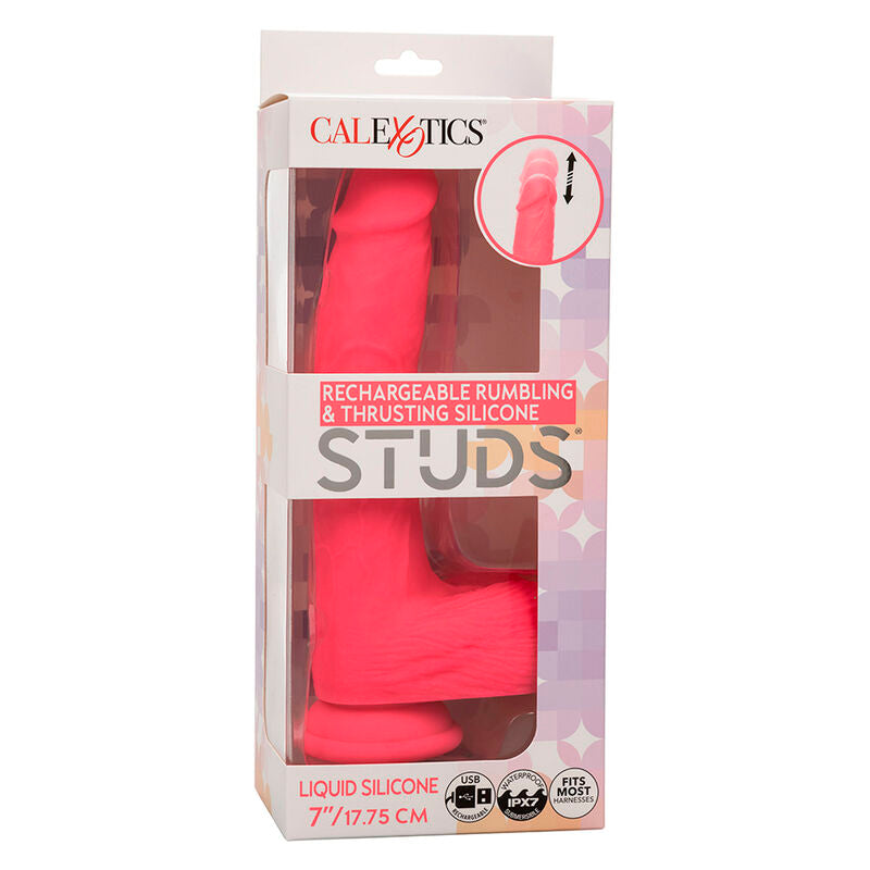 Studs Realistic Vibrator 10 Vibrations Pink | Niks.fi verkkokauppa